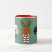 Mug Chiens de Noël Goldendoodle (Centre)