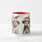 Mug Chiens de Noël Welsh Wire Fox Terrier (Centre)