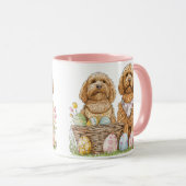 Mug Chiens de Pâques Goldendoodle (Devant droit)
