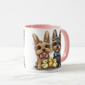 Mug Chiens de Pâques Yorkshire Terrier (Devant droit)