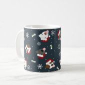 Mug Chiens de père Noël (Devant gauche)