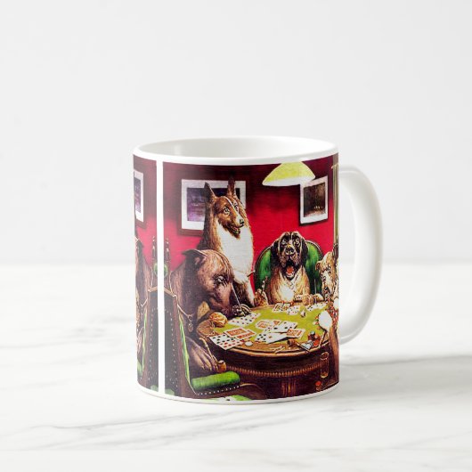 Mug Chiens de poker : Waterloo (Devant droit)