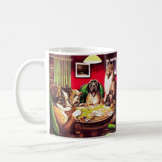 Mug Chiens de poker : Waterloo (Gauche)