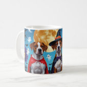 Mug Chiens de Rhodesian Ridgeback Citrouille Halloween (Devant gauche)