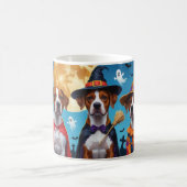 Mug Chiens de Rhodesian Ridgeback Citrouille Halloween (Centre)