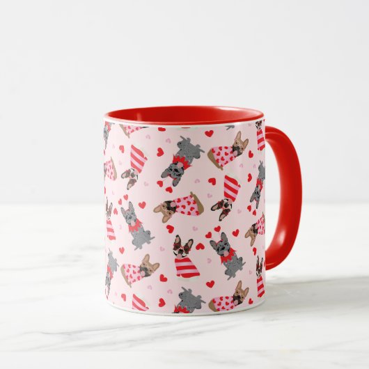 Mug Chiens de Saint-Valentin (Devant droit)