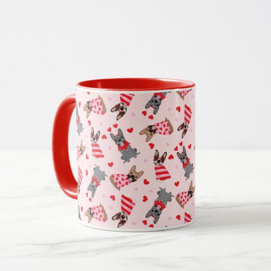 Mug Chiens de Saint-Valentin (Devant gauche)