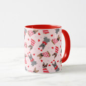 Mug Chiens de Saint-Valentin (Devant droit)