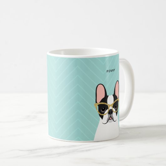 Mug Chiens de taureaux français (Devant droit)