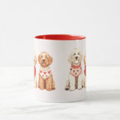 Mug Chiens de Valentine Goldendoodle (Centre)