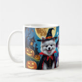 Mug Chiens d'Esquimau américains Citrouille Halloween  (Gauche)