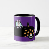 Mug Chiens D'Halloween Dans Un Camion De Ramassage (Devant droit)