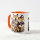 Mug Chiens d'Halloween Shiba Inu (Devant gauche)
