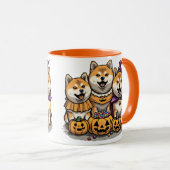 Mug Chiens d'Halloween Shiba Inu (Devant droit)
