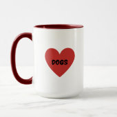 Mug Chiens du coeur (Gauche)