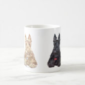 Mug Chiens écossais à roue et noirs (Centre)