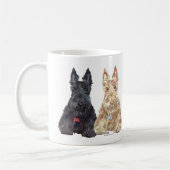 Mug Chiens écossais à roue et noirs (Gauche)