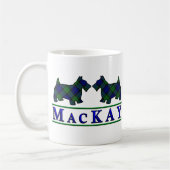 Mug Chiens écossais de Clan MacKay Tartan (Gauche)