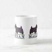 Mug Chiens écossais de Clan MacLennan Tartan (Centre)