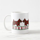 Mug Chiens écossais de Clan Morrison Tartan (Gauche)