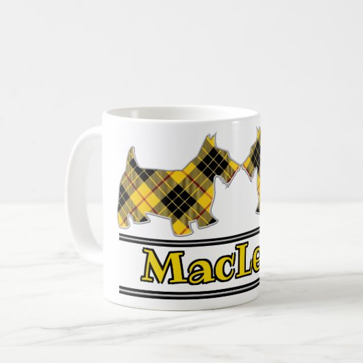 Mug Chiens écossais du clan écossais de Cheer MacLeod  (Devant gauche)
