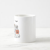 Mug Chiens Éffrayants d'Halloween amusants - Chiens fa (Centre)