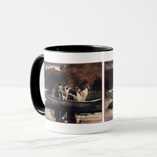 Mug Chiens en bateau par Winslow Homer (Devant gauche)