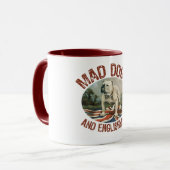 Mug Chiens et Anglais fous (Devant gauche)
