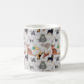 Mug Chiens Et Chats Cutes Design Motif (Devant droit)