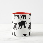 Mug Chiens Et Chats Noirs Rouges Amateurs D'Animaux De (Centre)