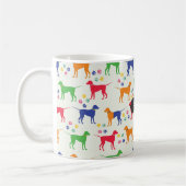 Mug Chiens et empreintes de pattes (Gauche)