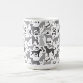 Mug Chiens et pattes motif 03.b Blancs BG (Centre)