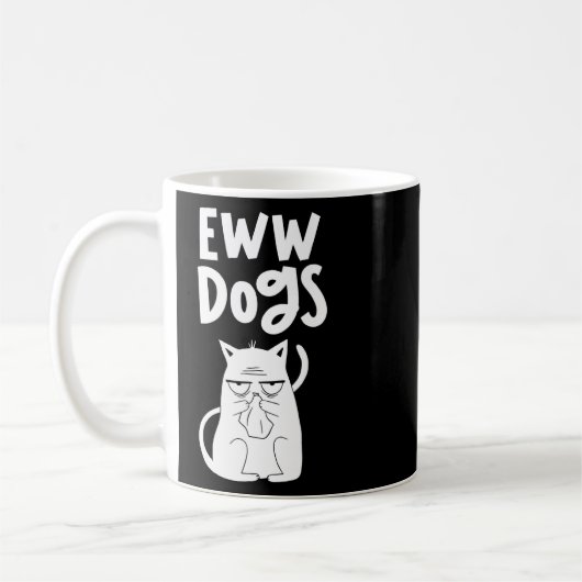 Mug Chiens Eww Chats Animaux de compagnie Chat (Gauche)