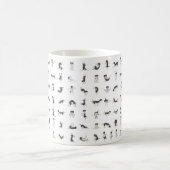 Mug Chiens faisant du yoga, pose de yoga (Centre)
