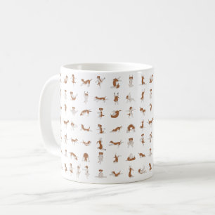 Mug Chiens faisant du yoga, pose de yoga