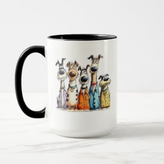 Mug Chiens fantaisistes (Gauche)