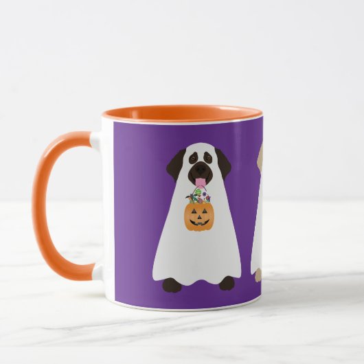 Mug Chiens fantômes de l'Halloween Labrador (Gauche)