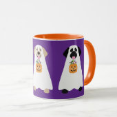 Mug Chiens fantômes de l'Halloween Labrador (Devant droit)