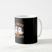 Mug Chiens fantômes Halloween Pas de farces juste des (Devant droit)