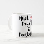 Mug Chiens & Football Coffee Cup (Devant gauche)