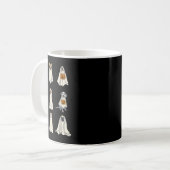 Mug Chiens Ghost Chiens mignons Habillés Comme Ghost F (Devant gauche)