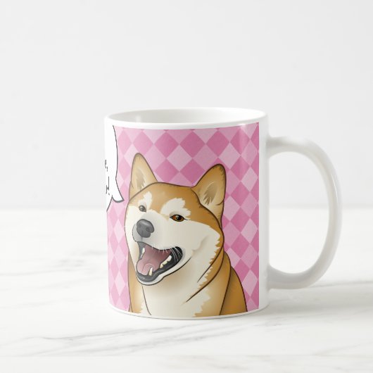 Mug Chiens japonais heureux de Shiba Inu les "sont (Droite)