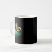 Mug Chiens Jouer Table Billard Billard 8 Ball (Devant gauche)