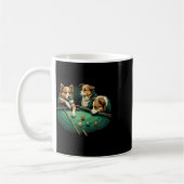 Mug Chiens Jouer Table Billard Billard 8 Ball (Gauche)
