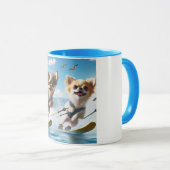 Mug Chiens jouets faisant du ski nautique ! (Devant droit)
