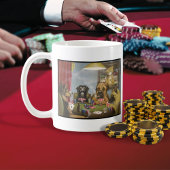 Mug Chiens Joueurs de Poker
