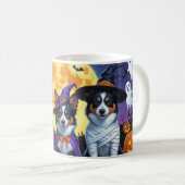 Mug Chiens Kelpies Australiens Citrouille Halloween Dr (Devant droit)