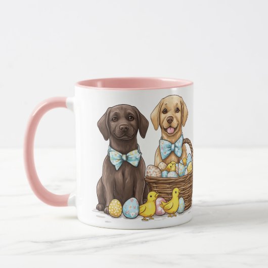 Mug Chiens Labrador Retriever de Pâques (Gauche)