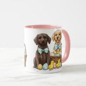 Mug Chiens Labrador Retriever de Pâques (Devant droit)