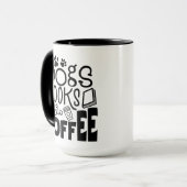 Mug Chiens, livres et café (Devant gauche)